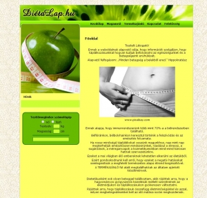 Diétalap Dietetikai Tanácsadó Website